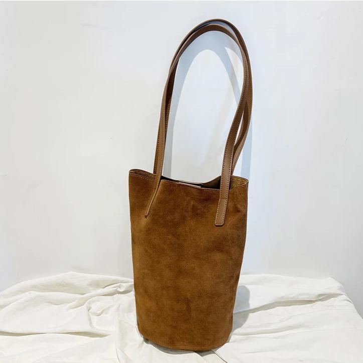 Tall Suede Tote - Darlisette