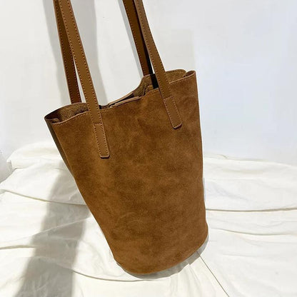 Tall Suede Tote - Darlisette