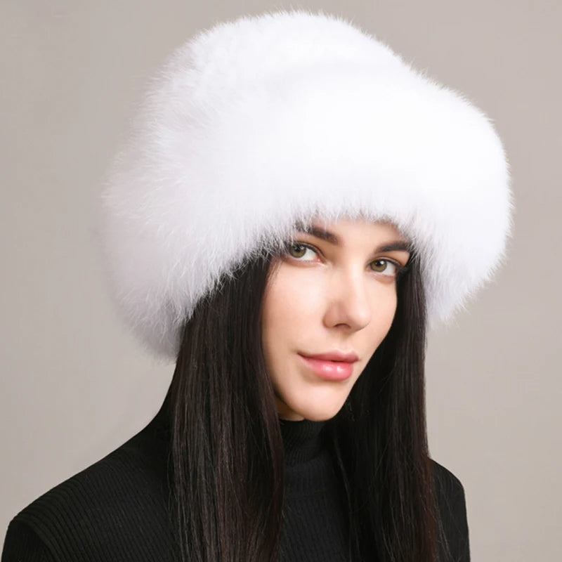 White female winter cap