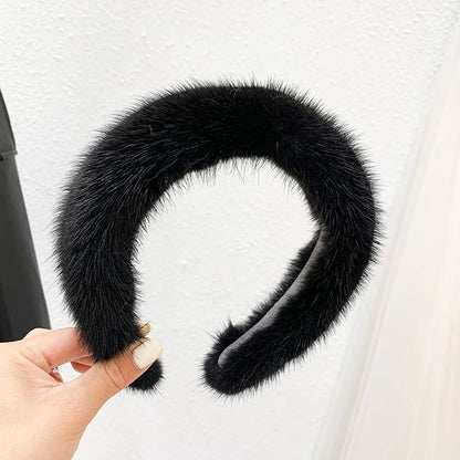 Mink fur band