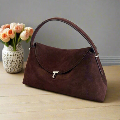 Suede female bag