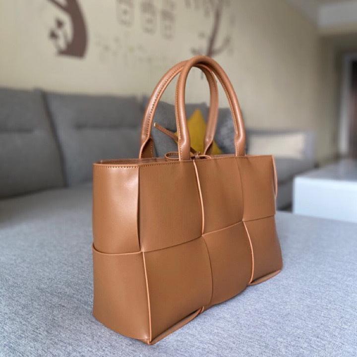 Brown leather bag